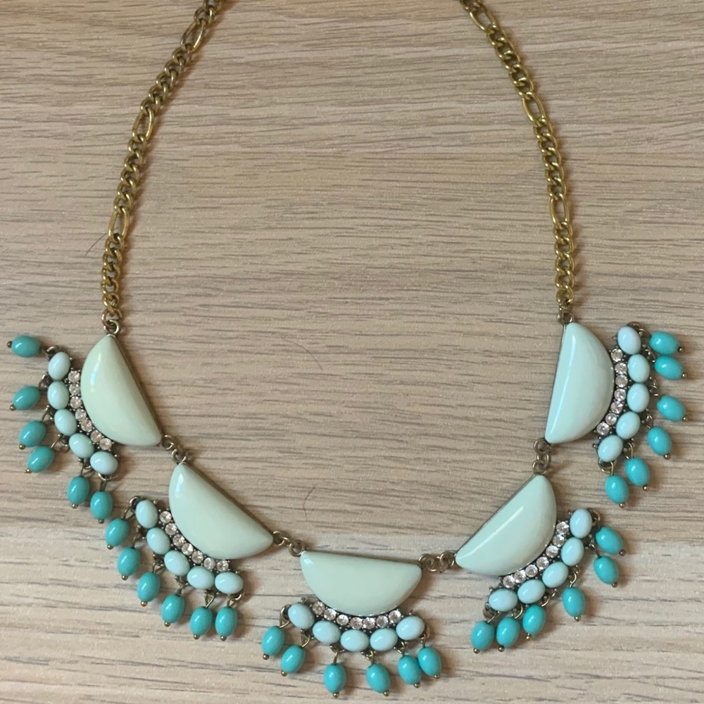 Turquoise and Mint Statement Necklace